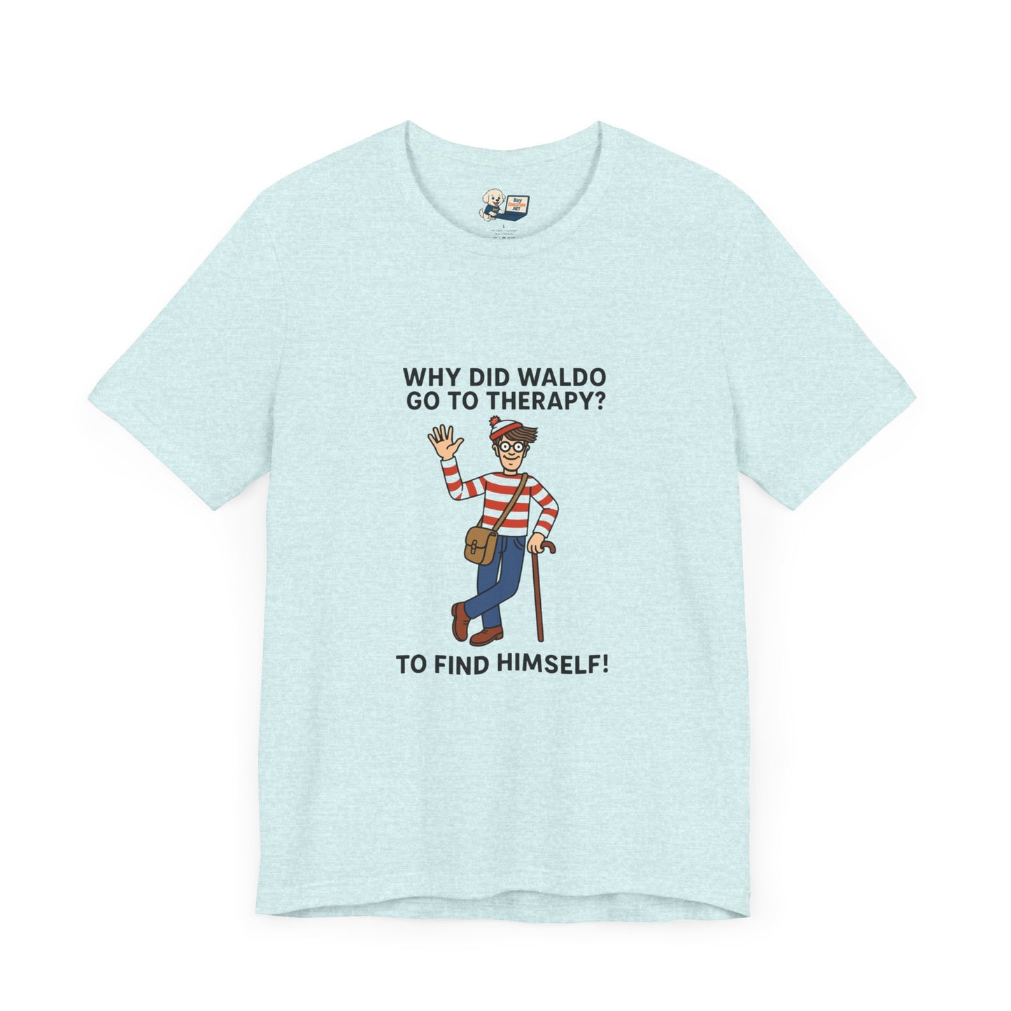 Mental Health "Waldo" Unisex Jersey Tee - Fun & Quirky Design for Everyday Heroes