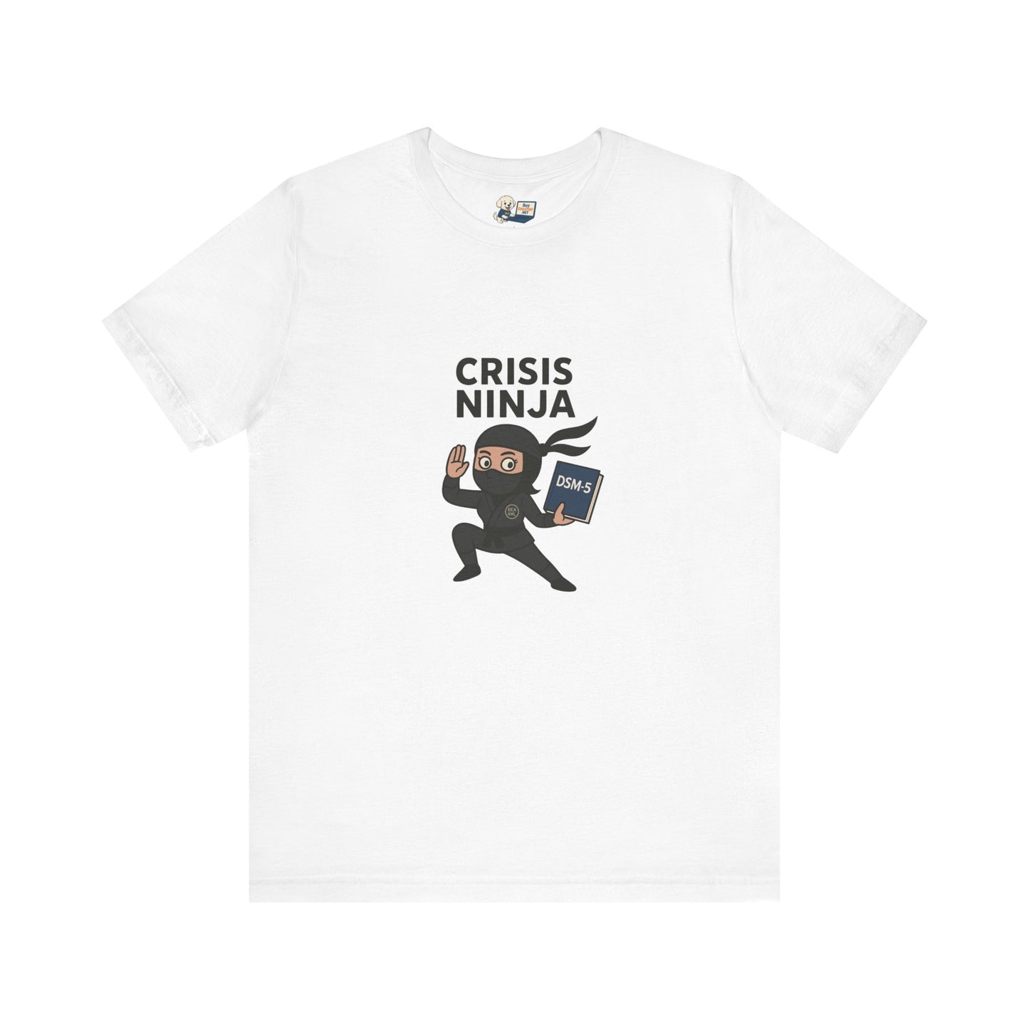 Mental Health "Crisis Ninja" Unisex Jersey Tee - Fun & Quirky Design for Everyday Heroes
