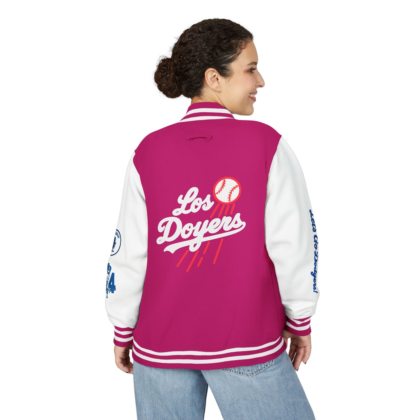 Mexican Flag Los Doyers Unisex Heavyweight - Letterman Jacket - Men & Women