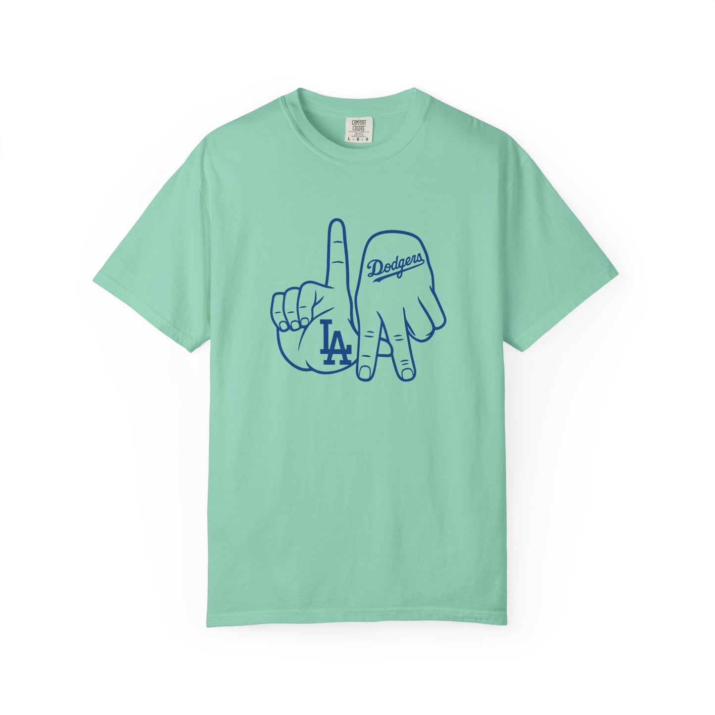 Dodgers Twisted Fingers Unisex Garment-Dyed Graphic T-Shirt - Perfect for Game Days & Casual Wear