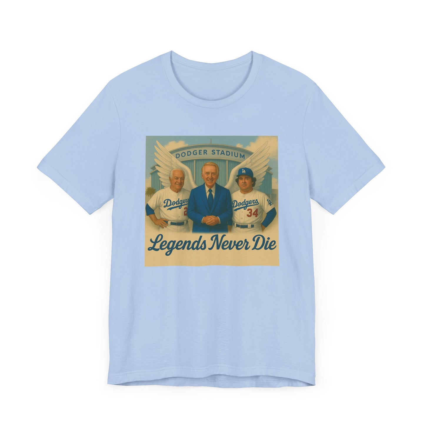 "Legends Never Die" Los Angeles Dodgers Tribute Tee - Unisex Jersey Short Sleeve