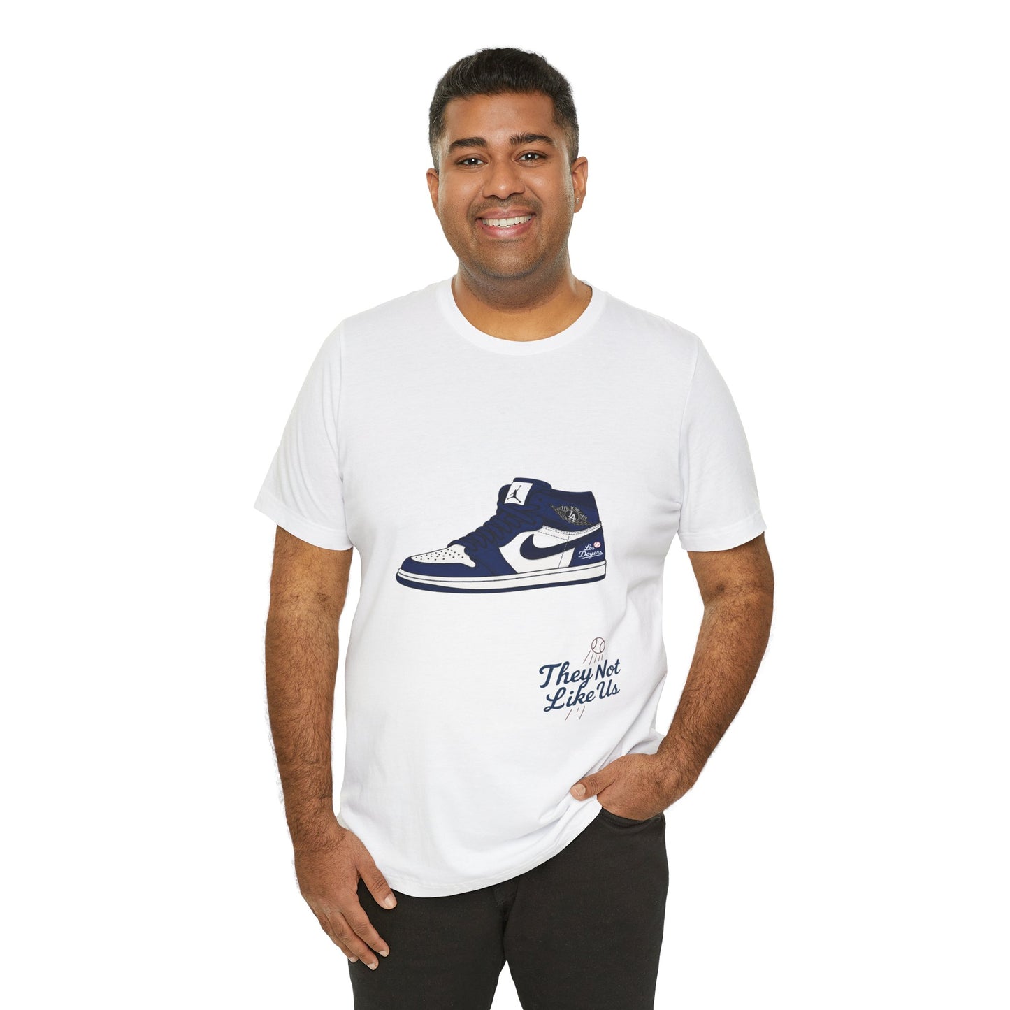 Dodgers Jordan 1 with "Los Doyers & They Not Like Us" -Unisex Tee - Original Design