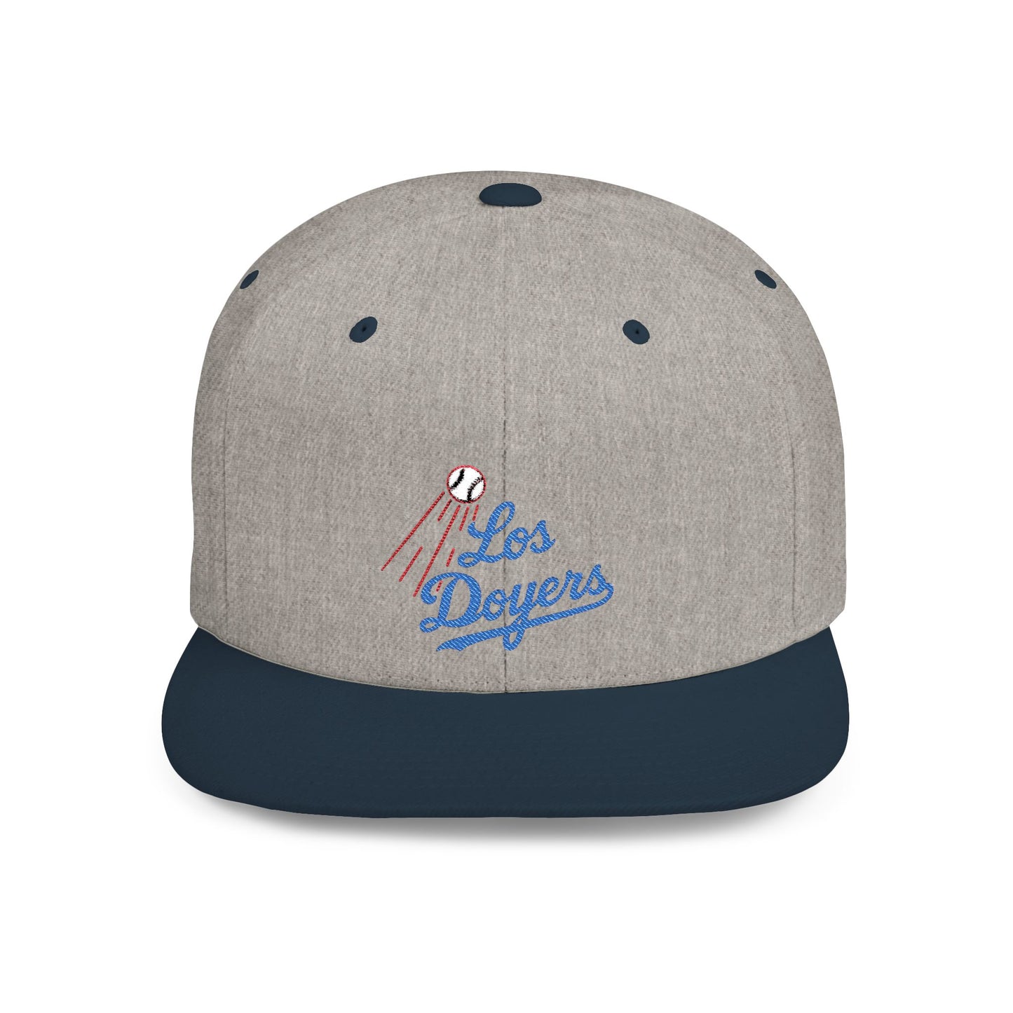 Los Doyers Embroidery Stylish Flat Bill Snapback Cap