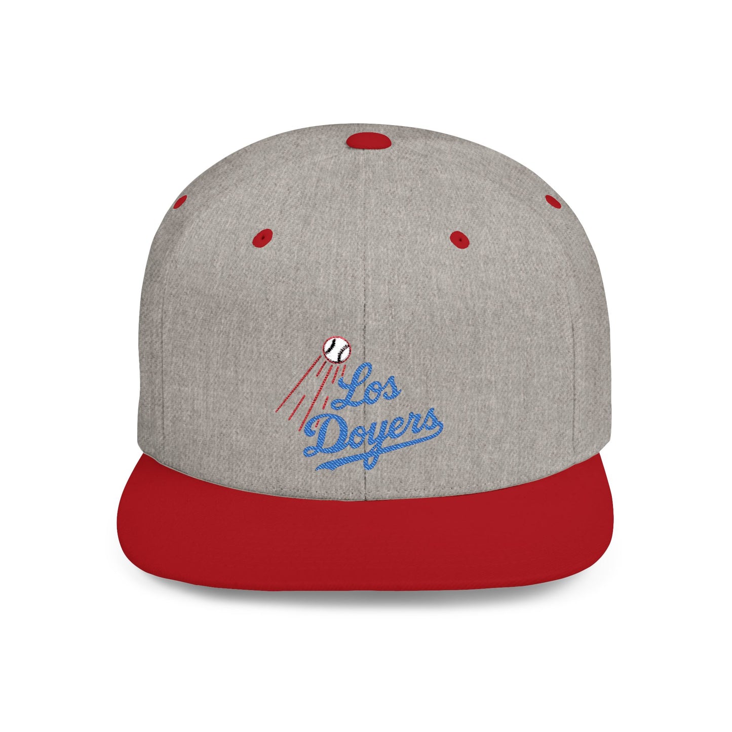 Los Doyers Embroidery Stylish Flat Bill Snapback Cap