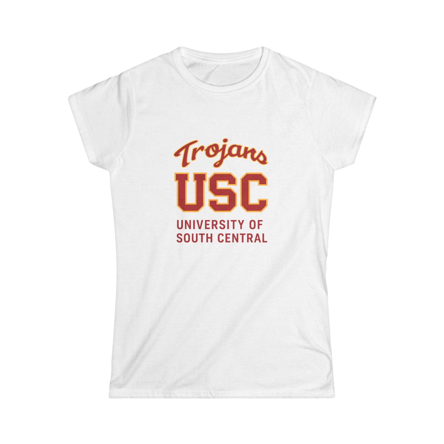 University of South Central Women's Softstyle Tee - Comfortable College Spirit Wear - USC