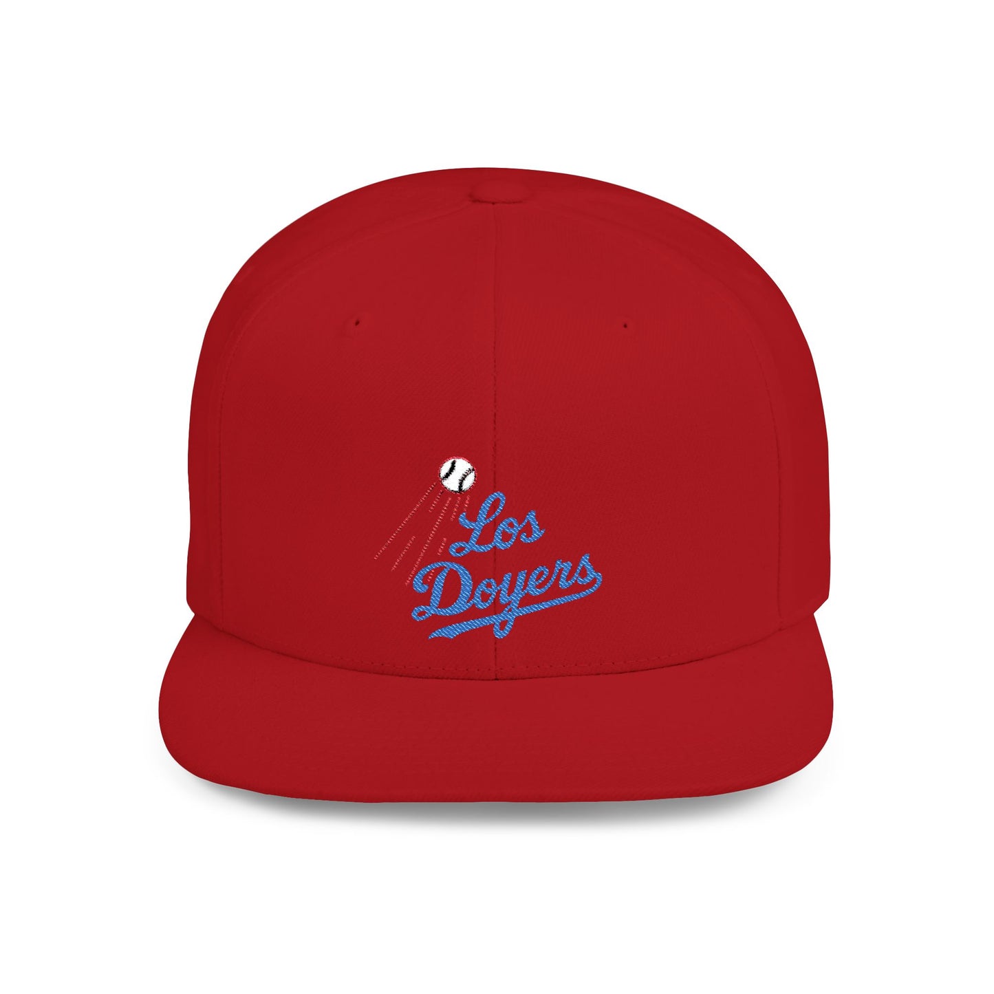 Los Doyers Embroidery Stylish Flat Bill Snapback Cap