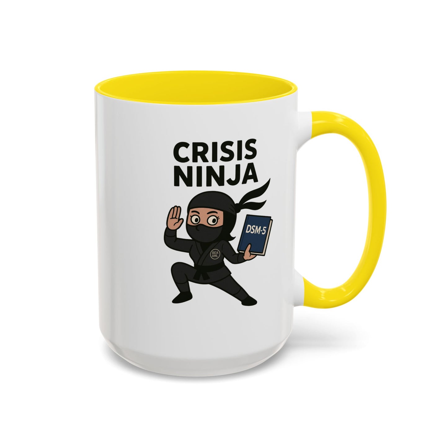 Mental Health "Crisis Ninja" -Accent Mug - 15oz