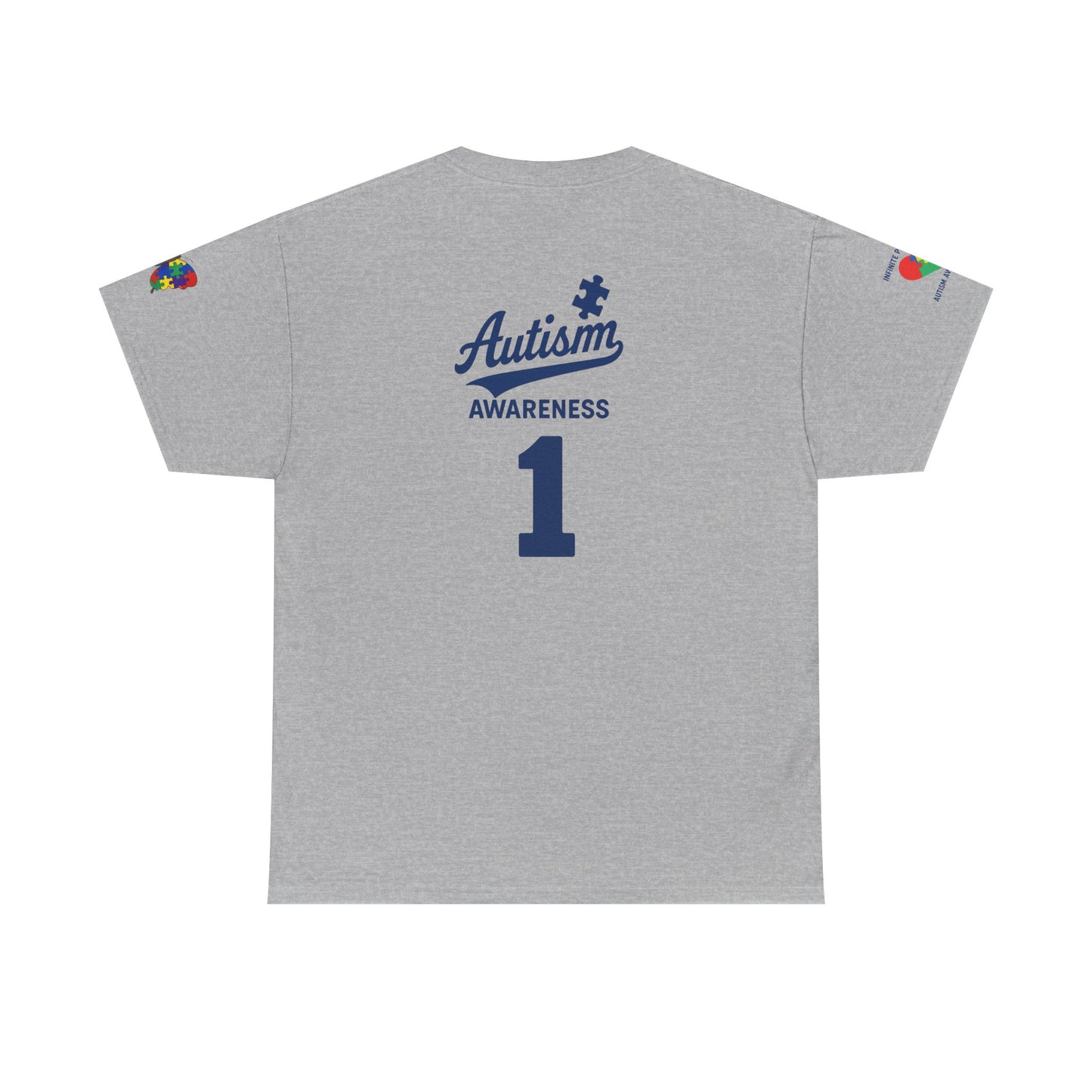 Autism Awareness - Dodgers Tee -Unisex Heavy Cotton Tee - Men & Women