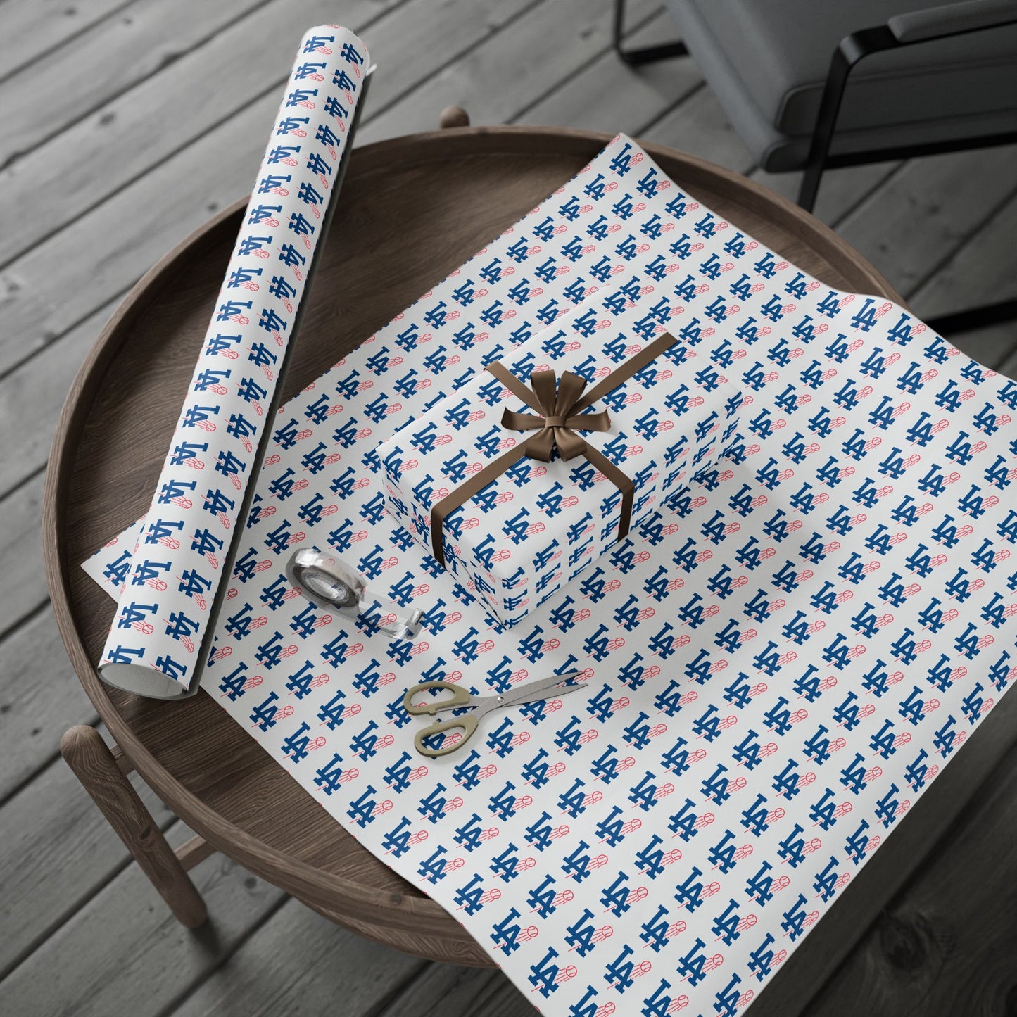L.A. Logo Dodgers Wrapping Paper