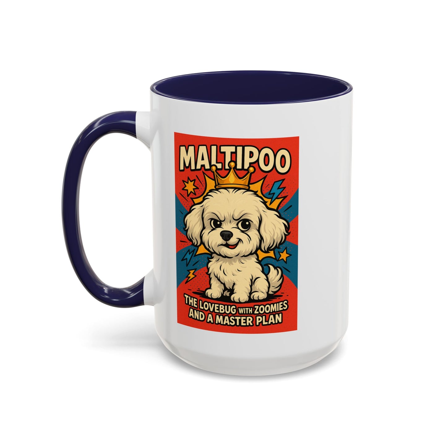 Maltipoo Lovebug Coffee Mug - Fun 15oz Accent Mug for Dog Lovers