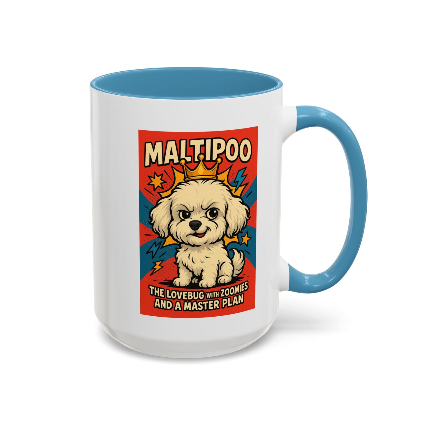 Maltipoo Lovebug Coffee Mug - Fun 15oz Accent Mug for Dog Lovers