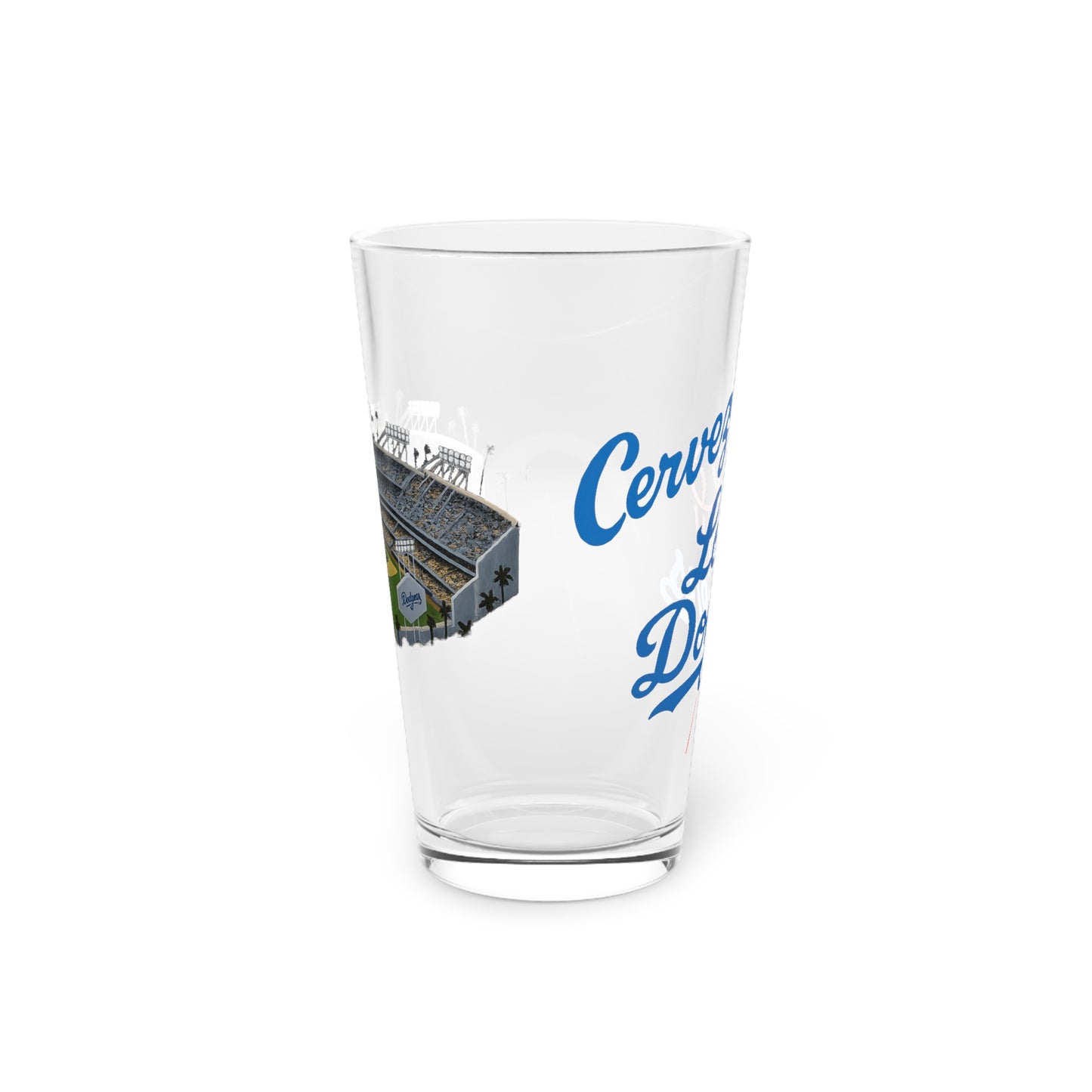 Cerveza Los Doyers Pint Glass, 16oz - Dodger Stadium