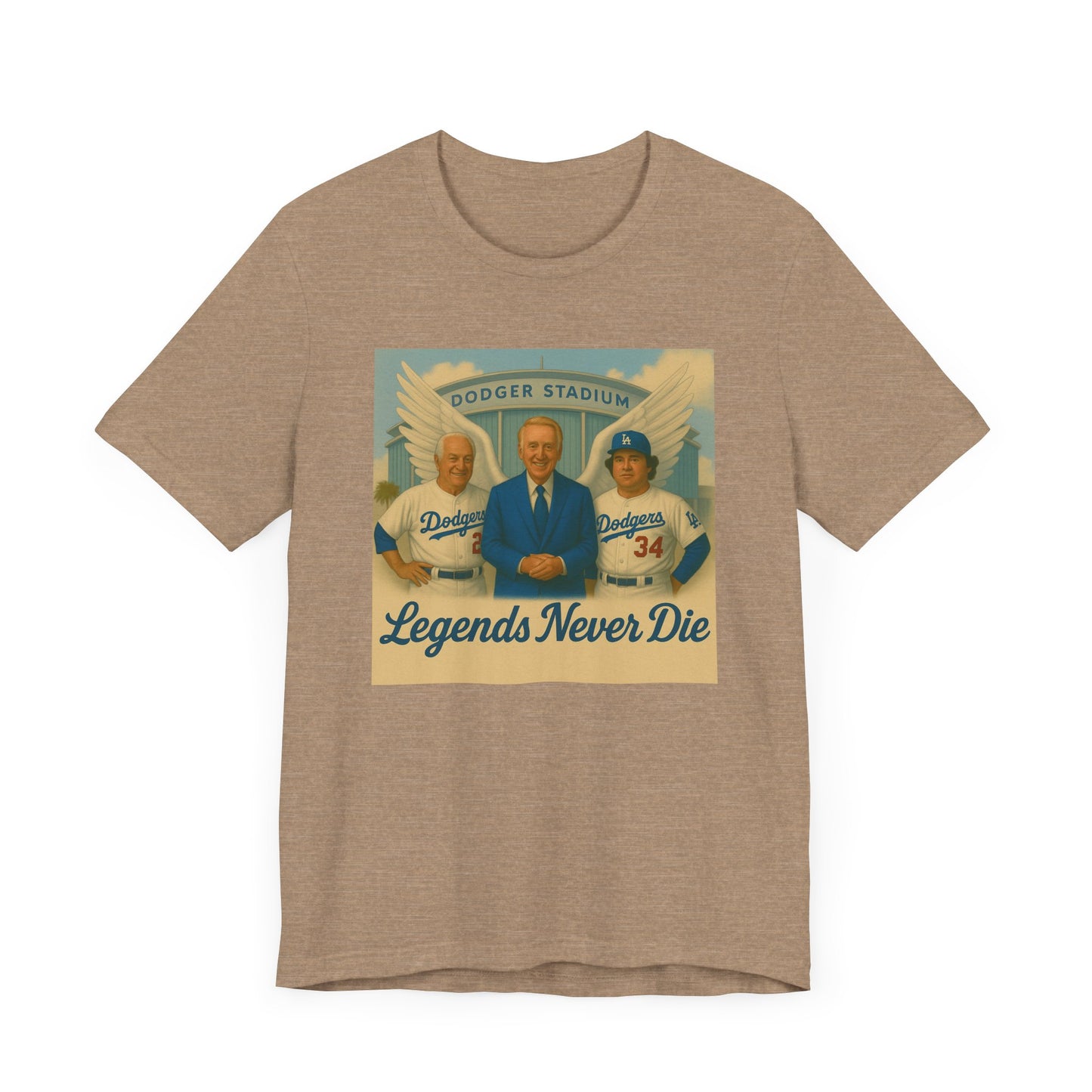 "Legends Never Die" Los Angeles Dodgers Tribute Tee - Unisex Jersey Short Sleeve