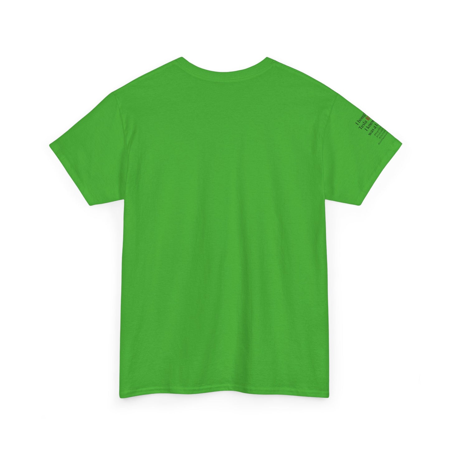 Anti-Elon Tesla Car Club- Heavy Cotton Tee - Cool Casual Wear