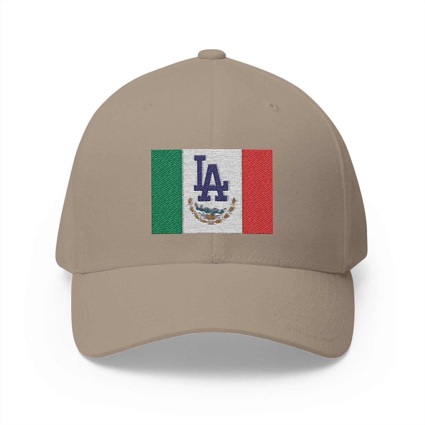 Fitted Embroidered Mexican Flag with L.A. Dodgers Logo Cap - Original Design