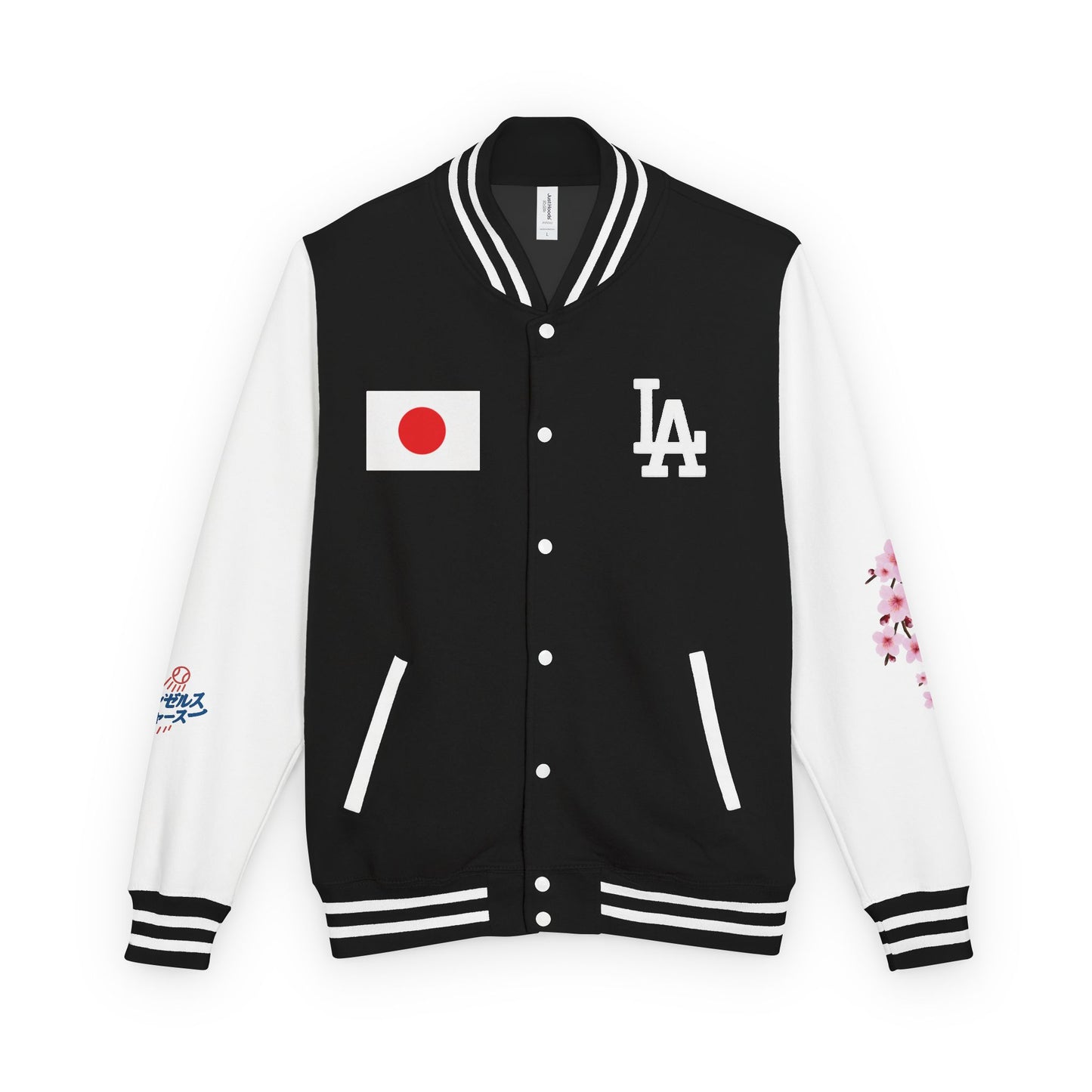 Dodgers Japanese Born Players Tribute Design Unisex Heavyweight Letterman Jacket -Men & Women