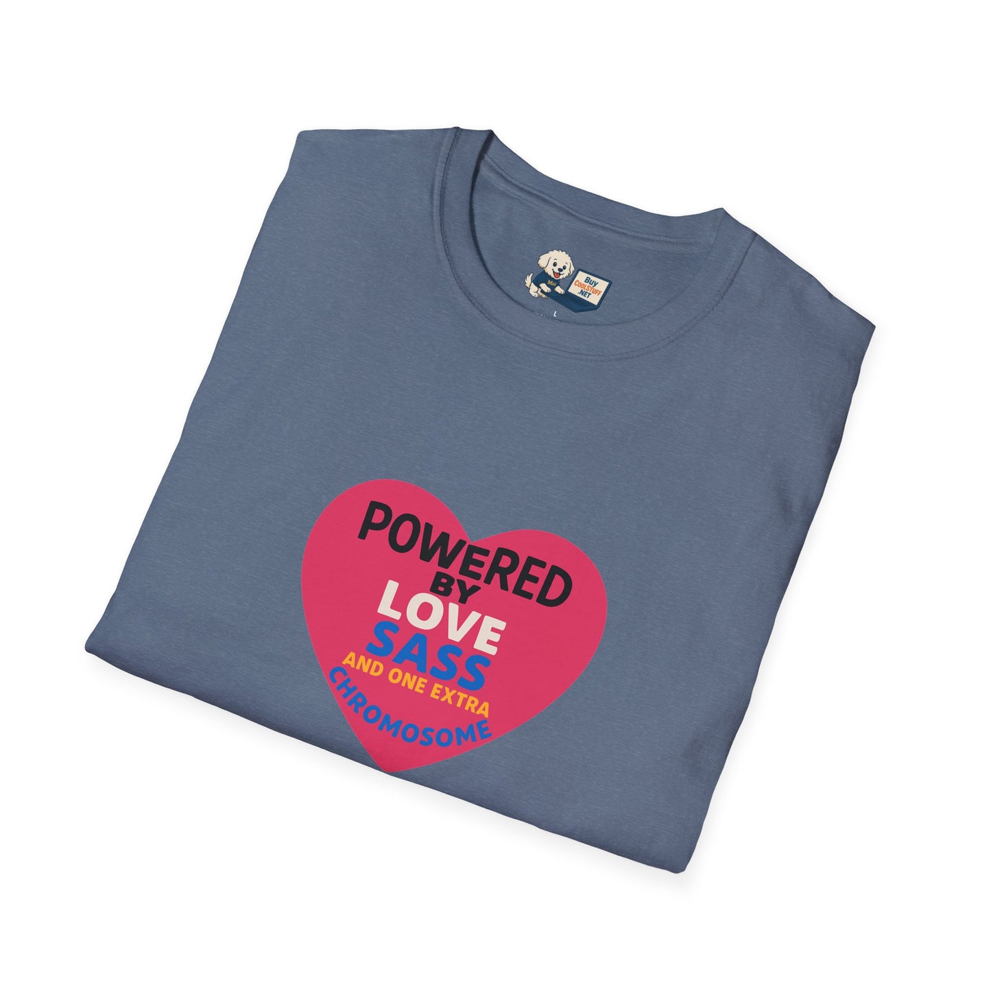 Down Syndrome Awareness - Powered by Love Unisex T-Shirt - Fun and Stylish Casual Wear