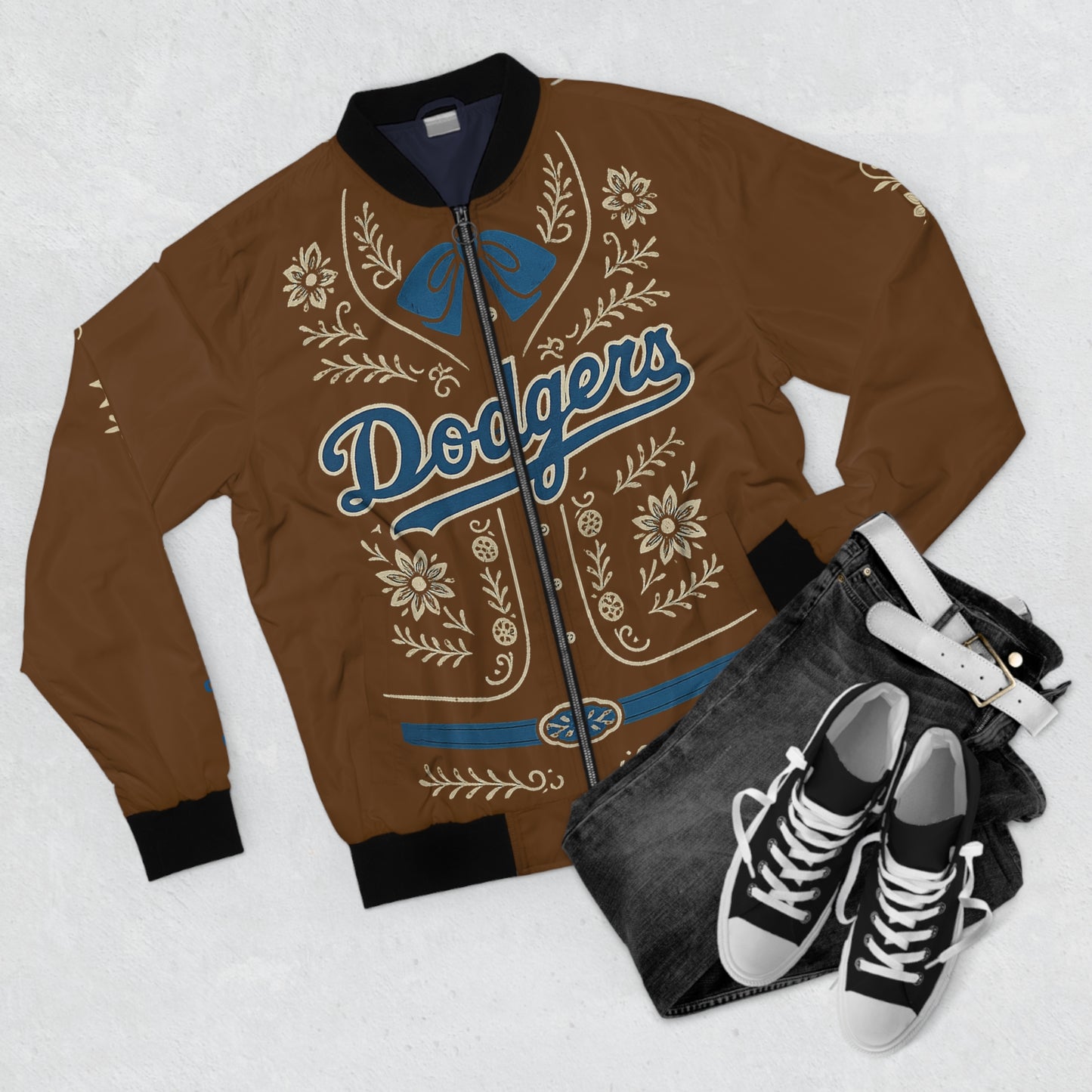 Los Angeles Dodgers- Men's Mariachi Bomber - Brown