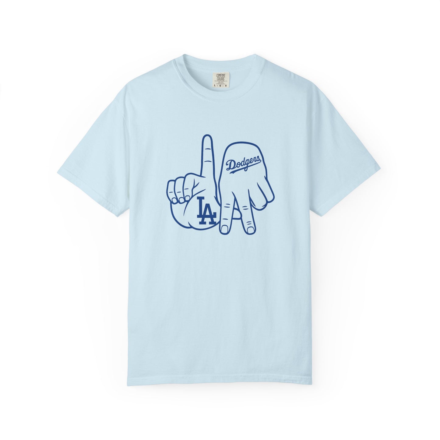 Dodgers Twisted Fingers Unisex Garment-Dyed Graphic T-Shirt - Perfect for Game Days & Casual Wear