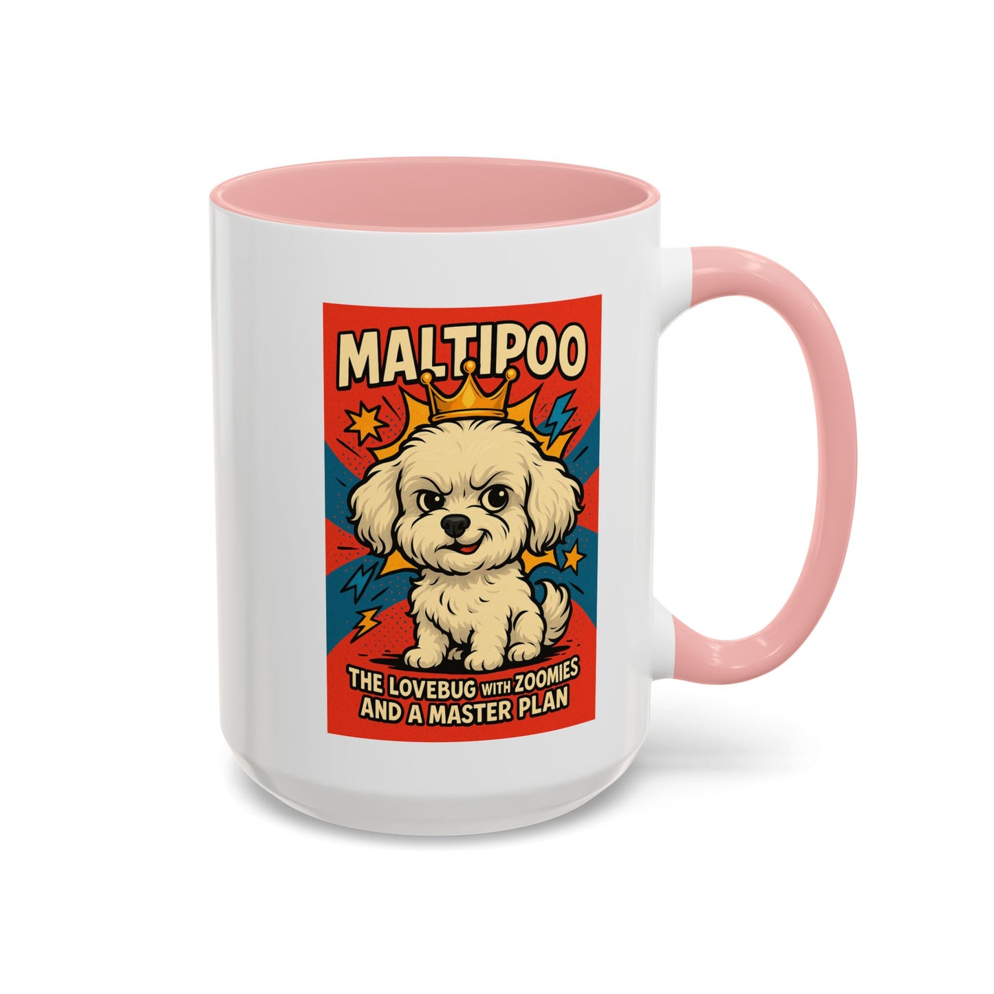 Maltipoo Lovebug Coffee Mug - Fun 15oz Accent Mug for Dog Lovers