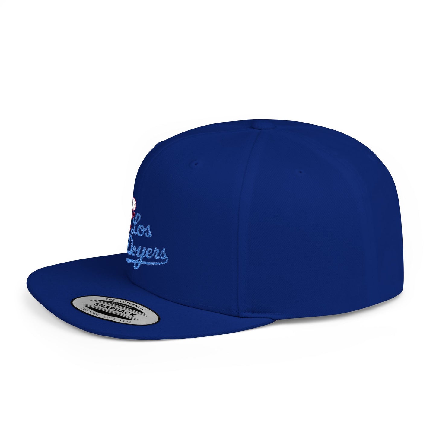 Los Doyers Embroidery Stylish Flat Bill Snapback Cap