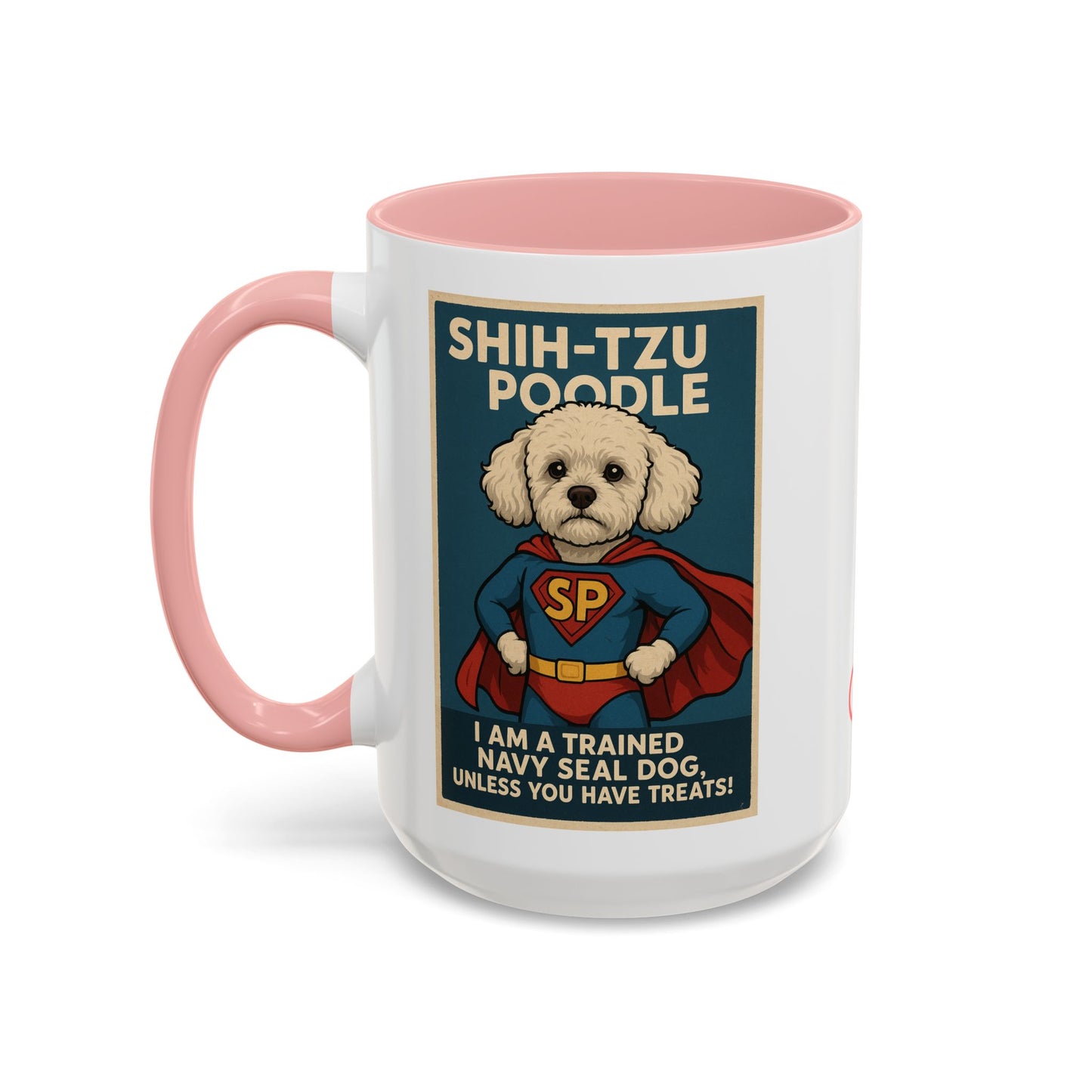 Shih-Tzu Poodle "Super Hero" Coffee Mug - Fun 15oz Accent Mug for Dog Lovers