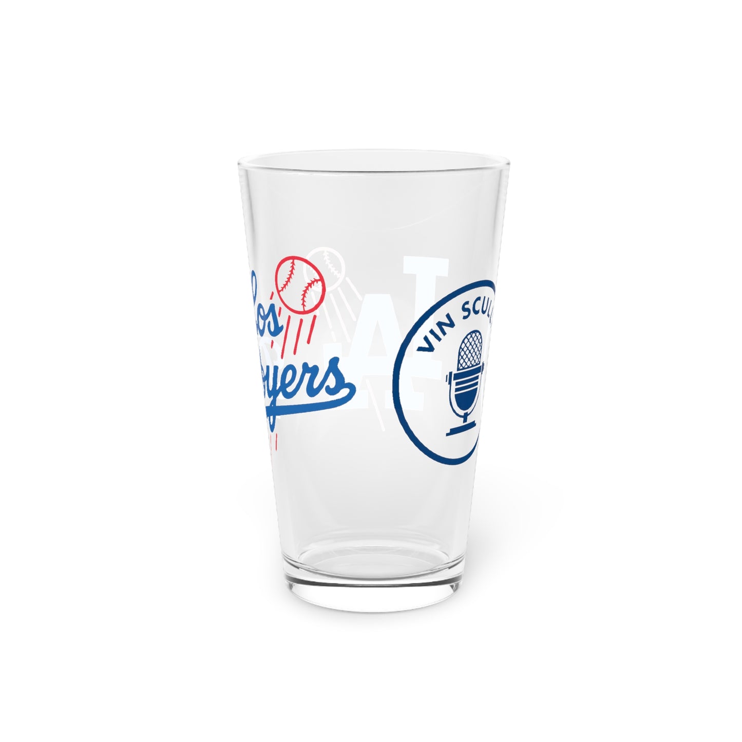Los Doyers with VIN Logo Pint Glass, 16oz