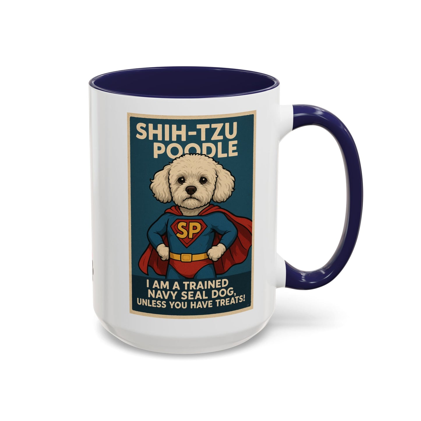 Shih-Tzu Poodle "Super Hero" Coffee Mug - Fun 15oz Accent Mug for Dog Lovers
