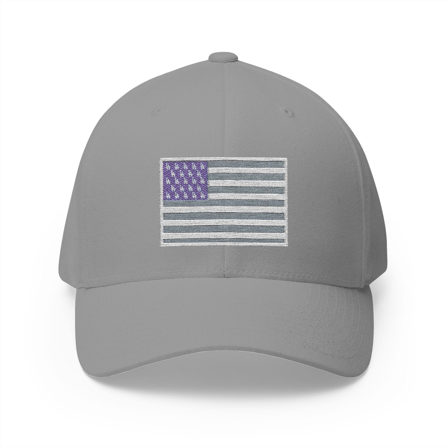 Dodgers American Flag with "LA" logo stars- Embroidered Baseball Cap - Original Design
