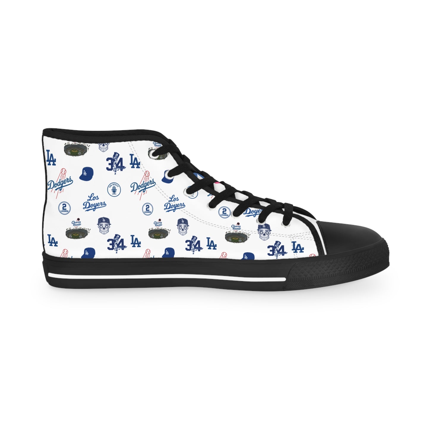 Dodgers "Multi Logo Kicks" Men's High Top Sneakers - Original Design
