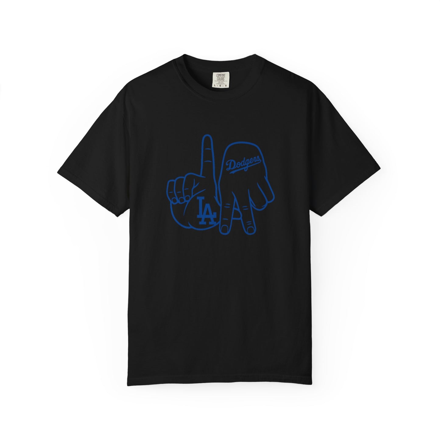Dodgers Twisted Fingers Unisex Garment-Dyed Graphic T-Shirt - Perfect for Game Days & Casual Wear