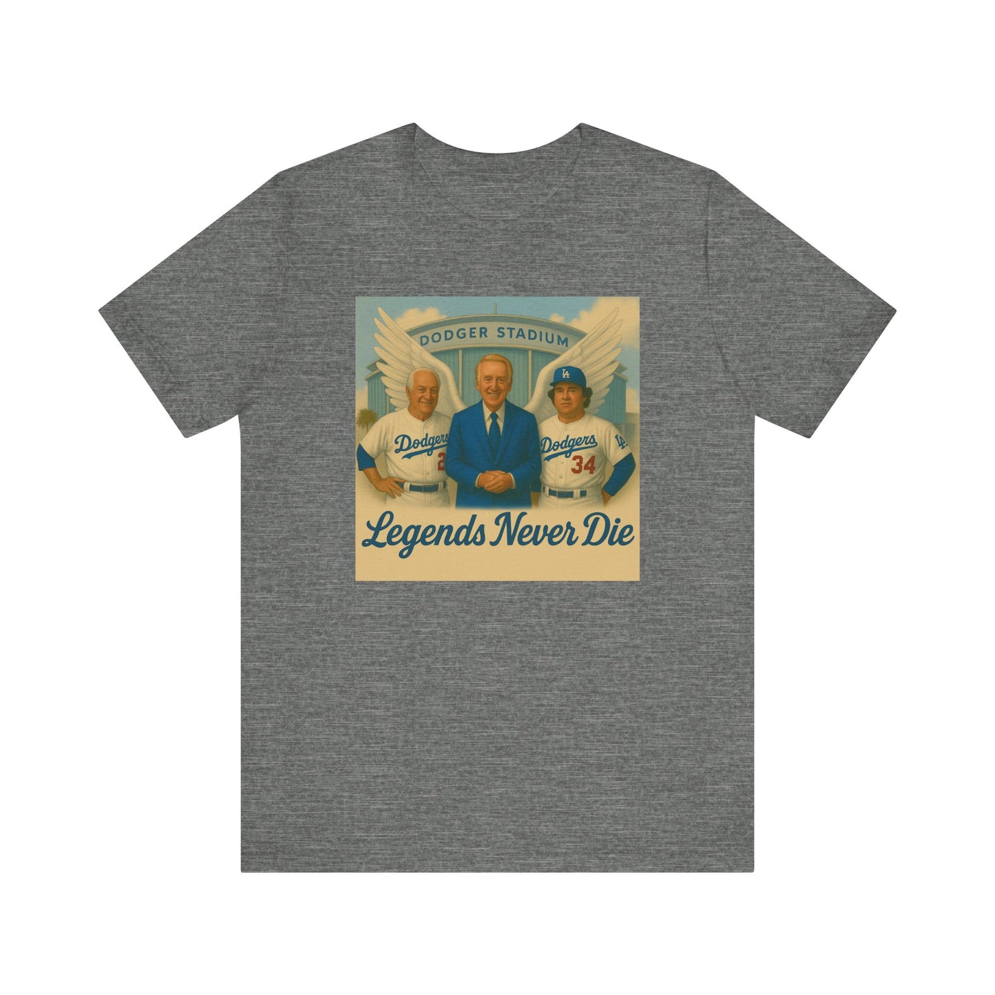 "Legends Never Die" Los Angeles Dodgers Tribute Tee - Unisex Jersey Short Sleeve