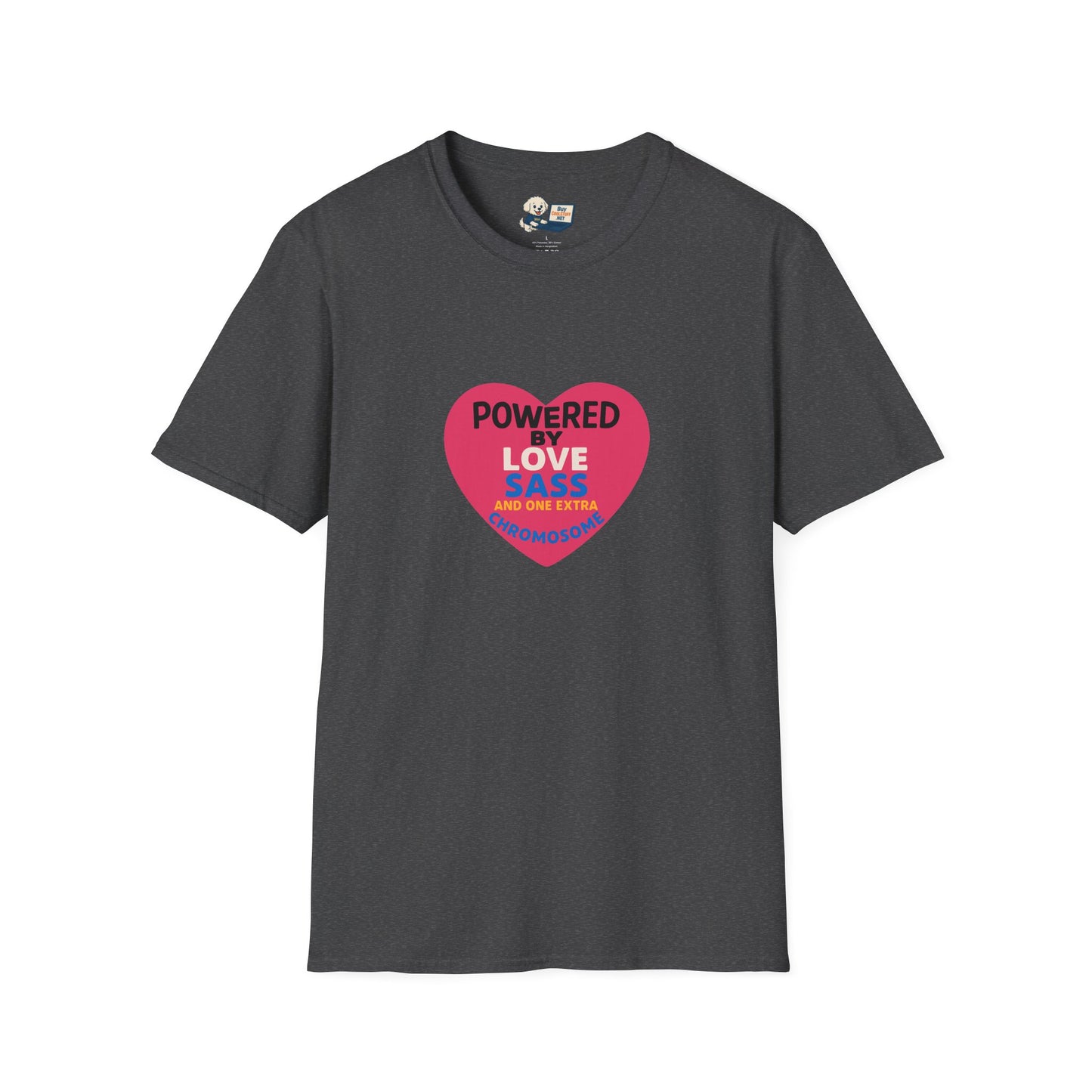 Down Syndrome Awareness - Powered by Love Unisex T-Shirt - Fun and Stylish Casual Wear
