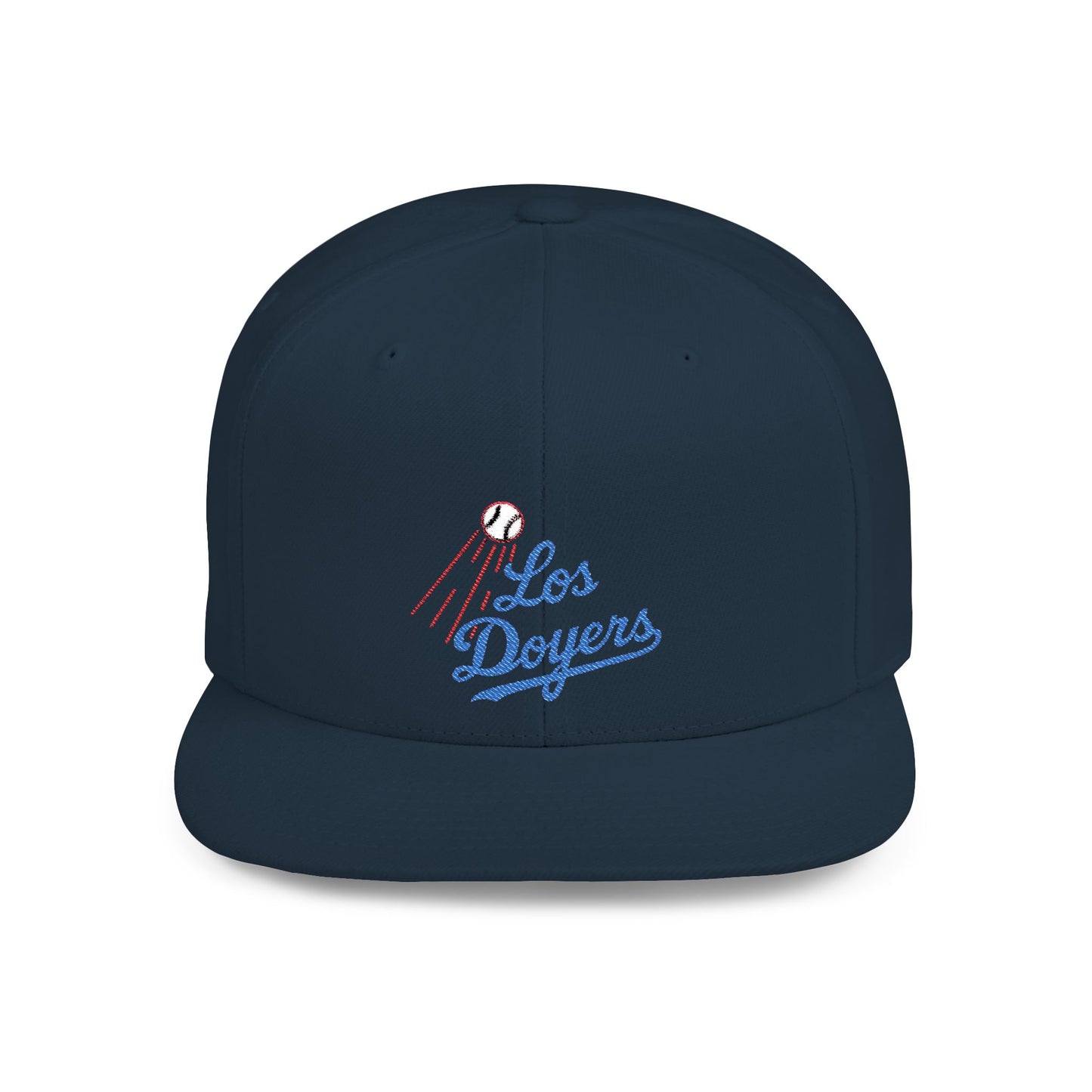 Los Doyers Embroidery Stylish Flat Bill Snapback Cap