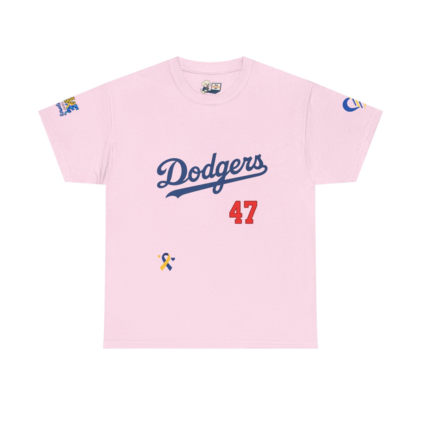 Down Syndrome Awareness - Dodgers Tee -Unisex Heavy Cotton Tee - Men & Women