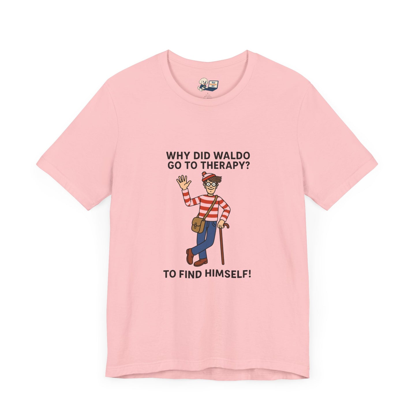 Mental Health "Waldo" Unisex Jersey Tee - Fun & Quirky Design for Everyday Heroes