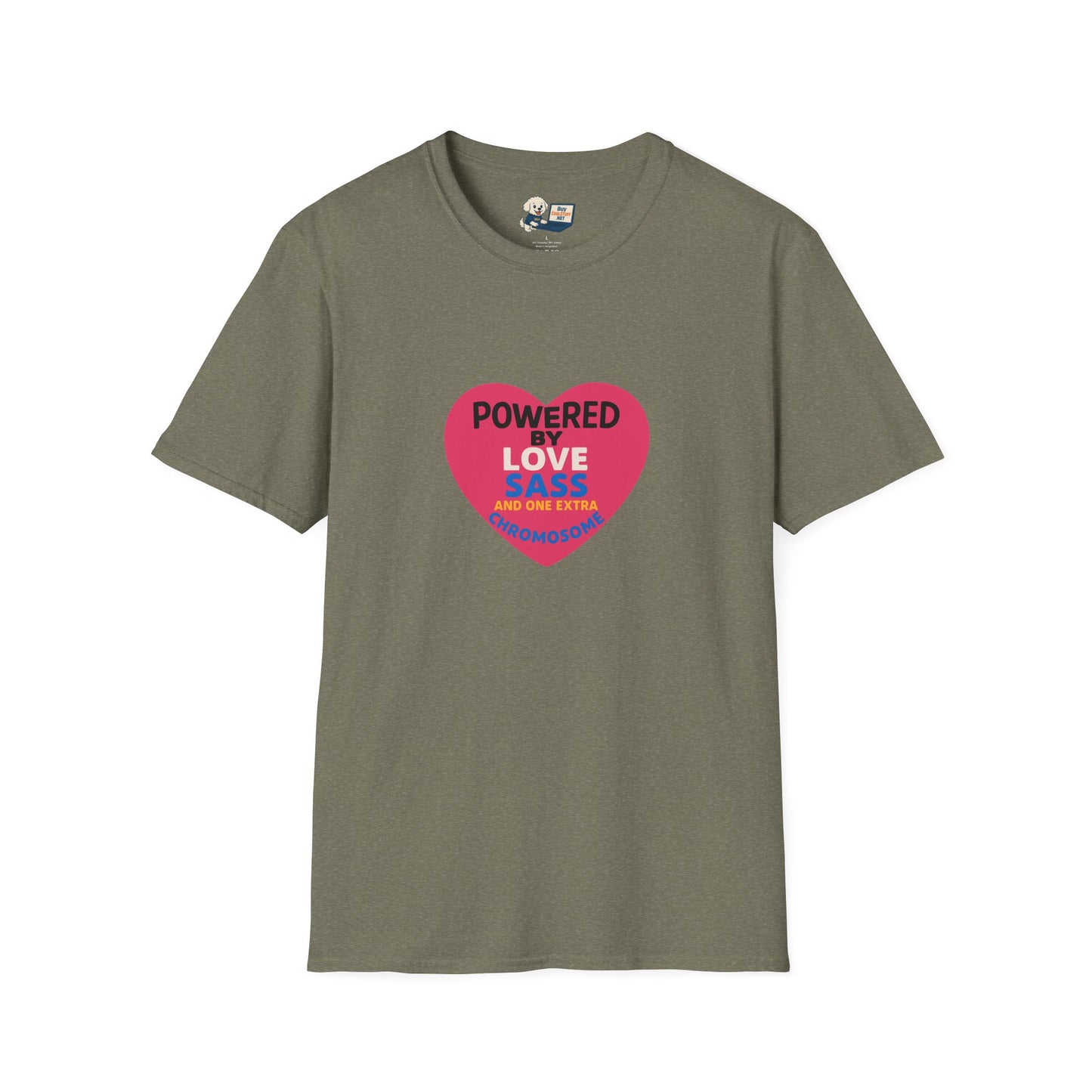 Down Syndrome Awareness - Powered by Love Unisex T-Shirt - Fun and Stylish Casual Wear