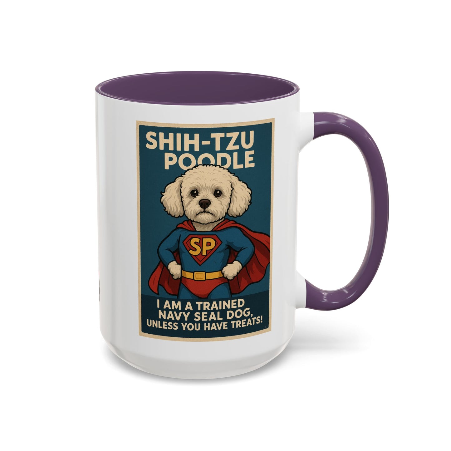 Shih-Tzu Poodle "Super Hero" Coffee Mug - Fun 15oz Accent Mug for Dog Lovers