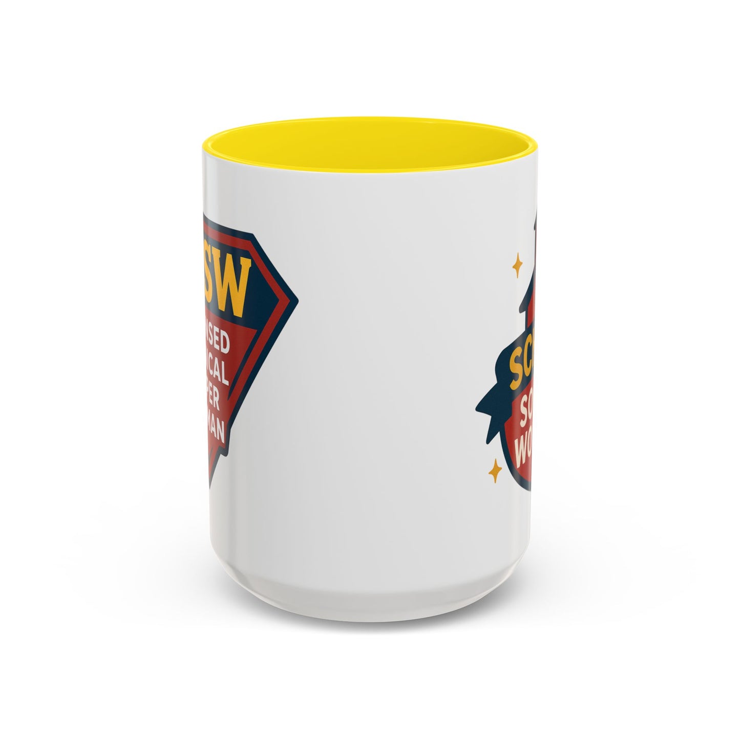 LCSW & School Social Worker Coffee Mug – Fueled by Coffee & Chaos (Various Colors)