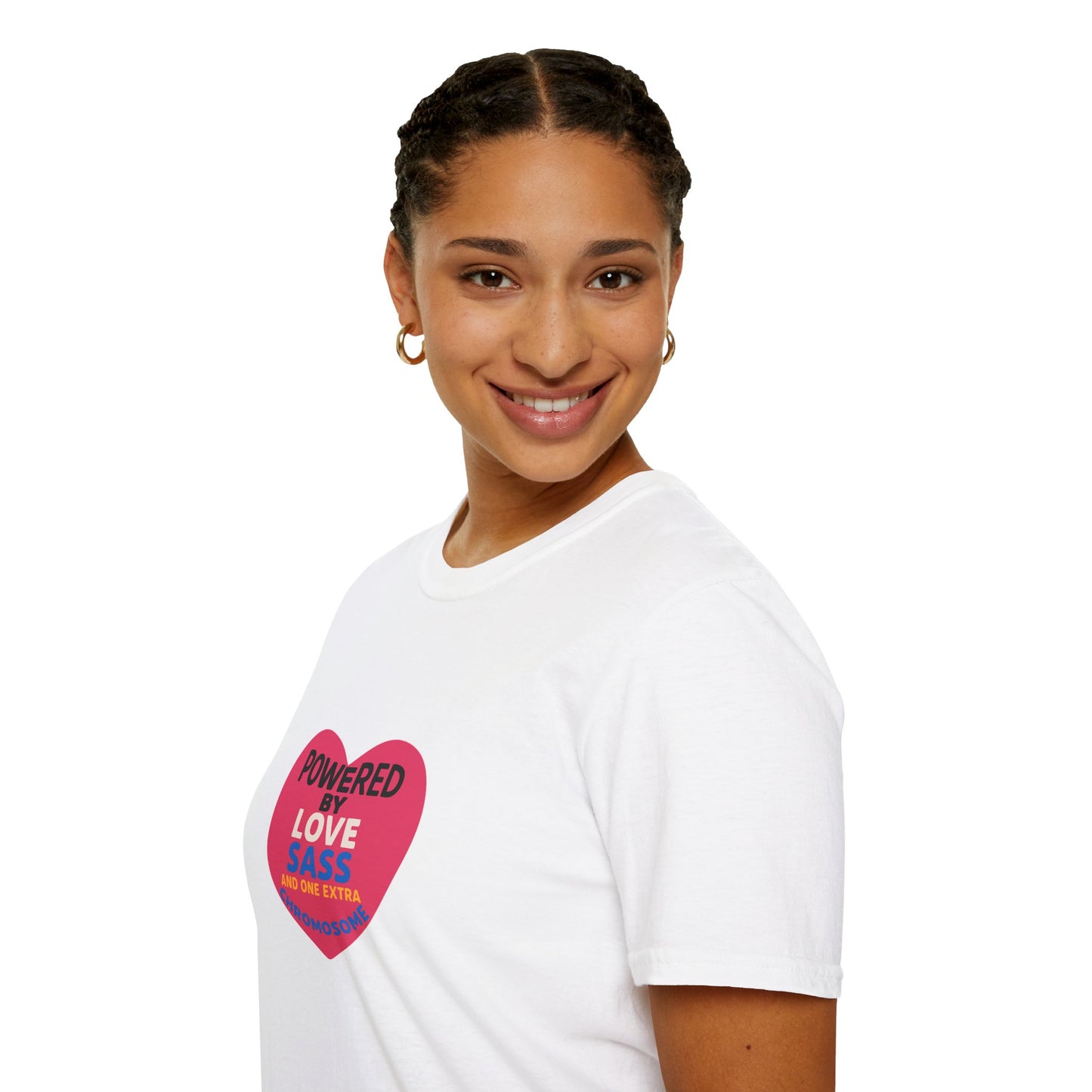 Down Syndrome Awareness - Powered by Love Unisex T-Shirt - Fun and Stylish Casual Wear