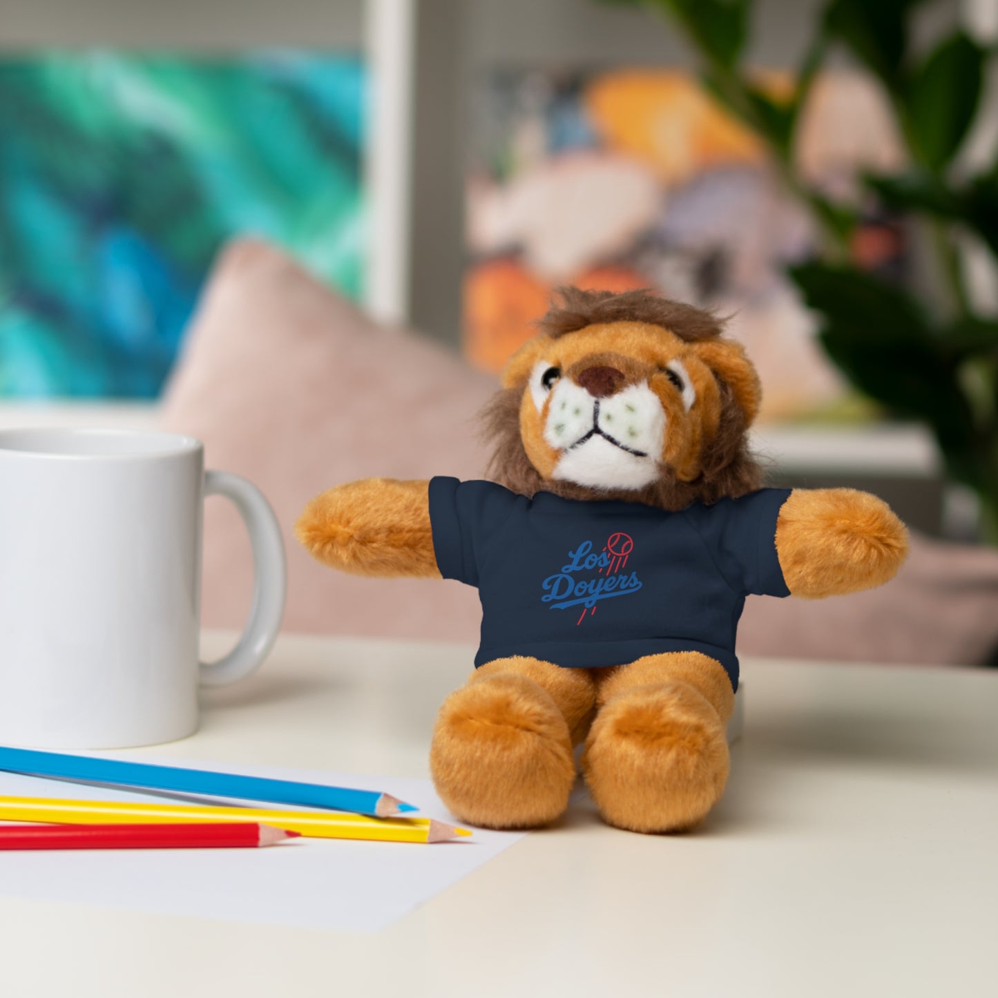 Los Doyers Plush Toy with Tee - Perfect Gift for Sports Fans & Kids