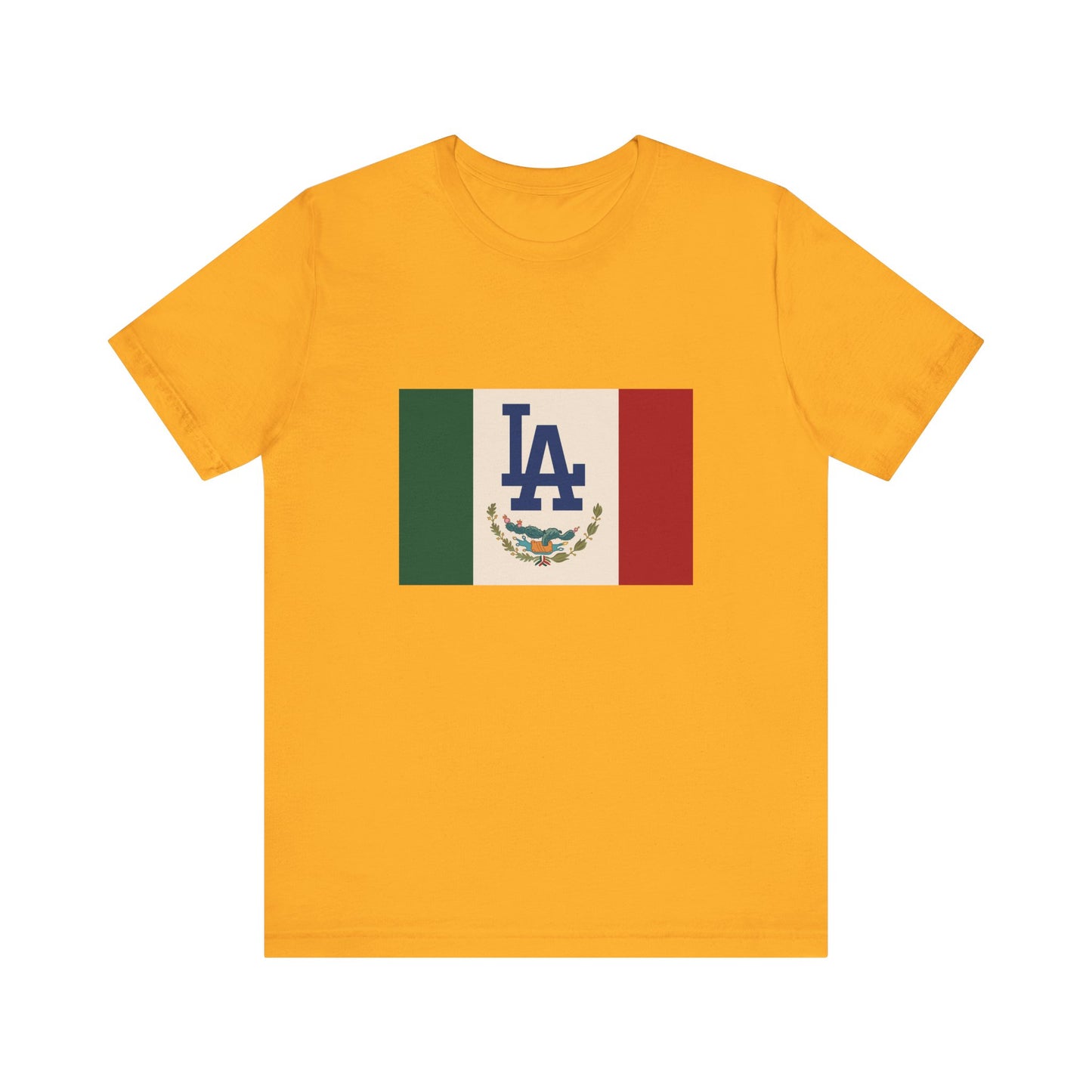 Mexican Pride LA Dodgers Flag Tee - Unisex Jersey Short Sleeve T-Shirt
