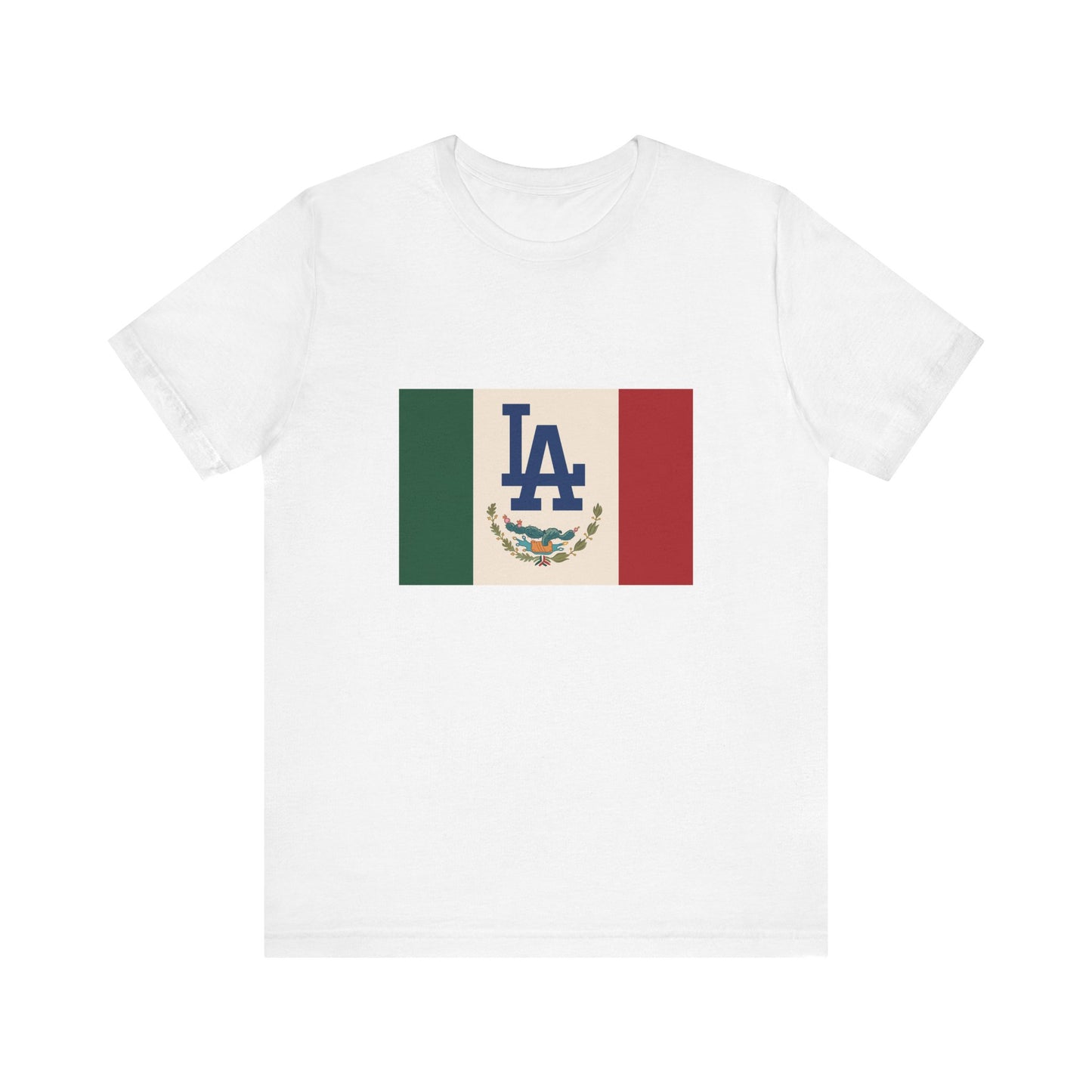 Mexican Pride LA Dodgers Flag Tee - Unisex Jersey Short Sleeve T-Shirt