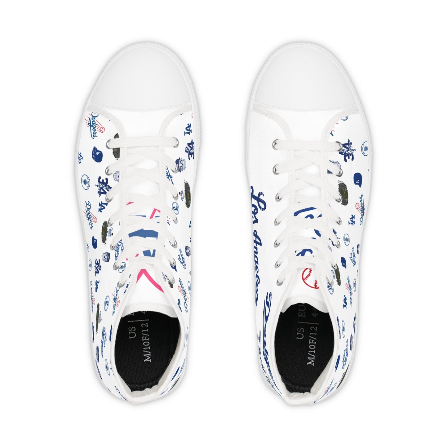 Dodgers "Multi Logo Kicks" Men's High Top Sneakers - Original Design