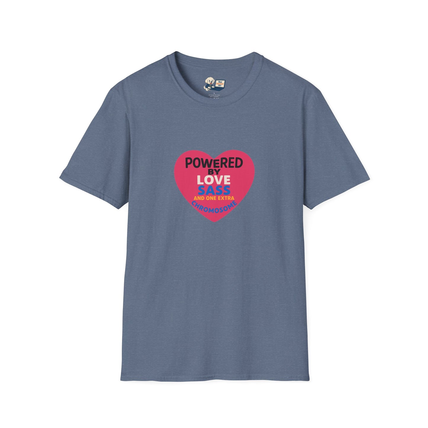 Down Syndrome Awareness - Powered by Love Unisex T-Shirt - Fun and Stylish Casual Wear