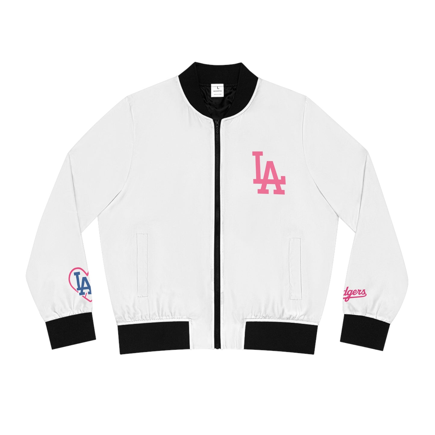Women's Bomber Jacket - L.A. Dodgers Inspired Design