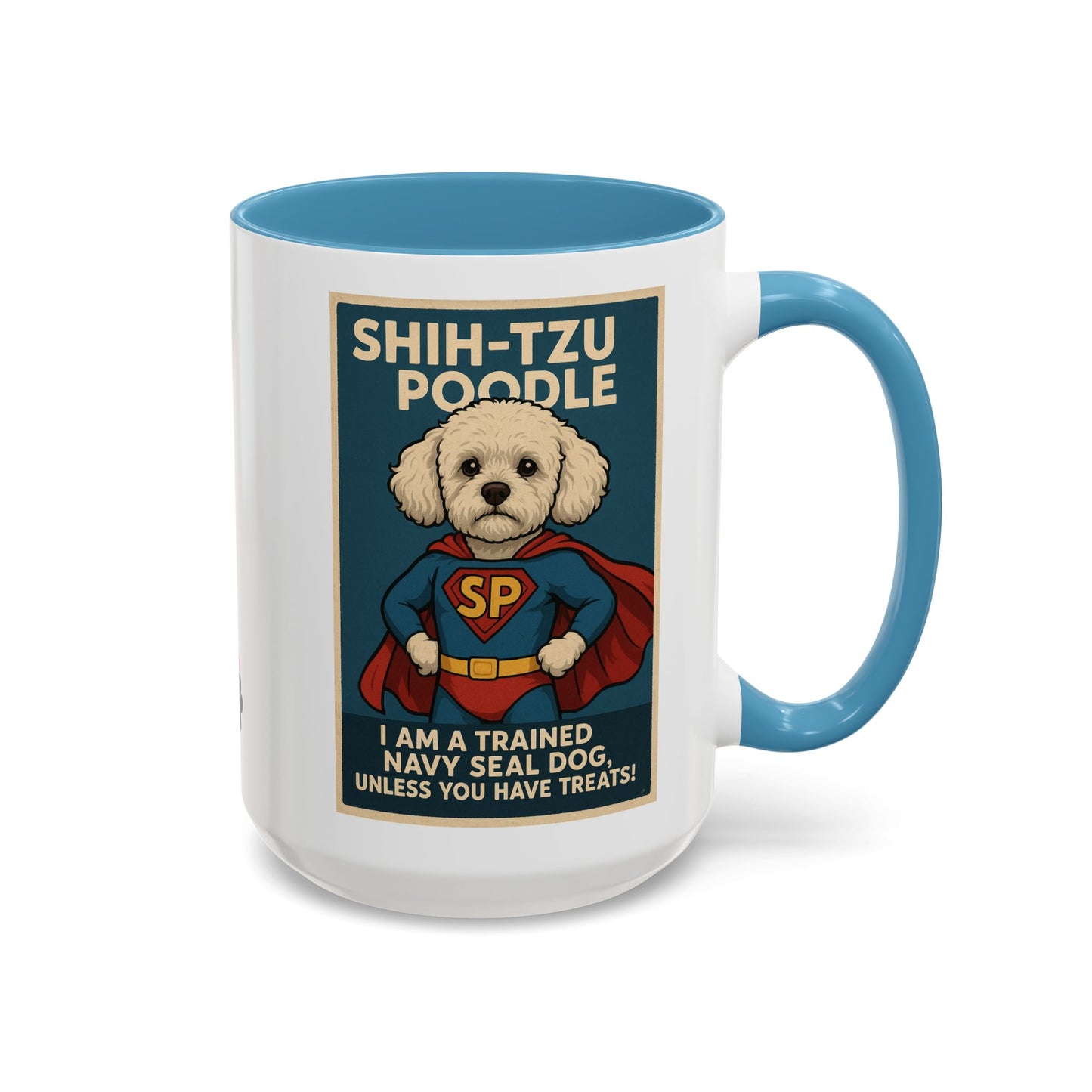 Shih-Tzu Poodle "Super Hero" Coffee Mug - Fun 15oz Accent Mug for Dog Lovers