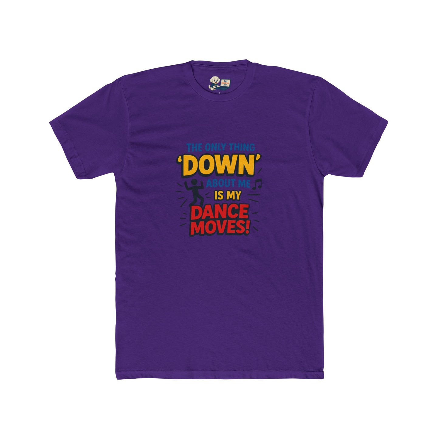 Down Syndrome Awareness "Down to Dance" Unisex Cotton Crew Tee - Dance Design