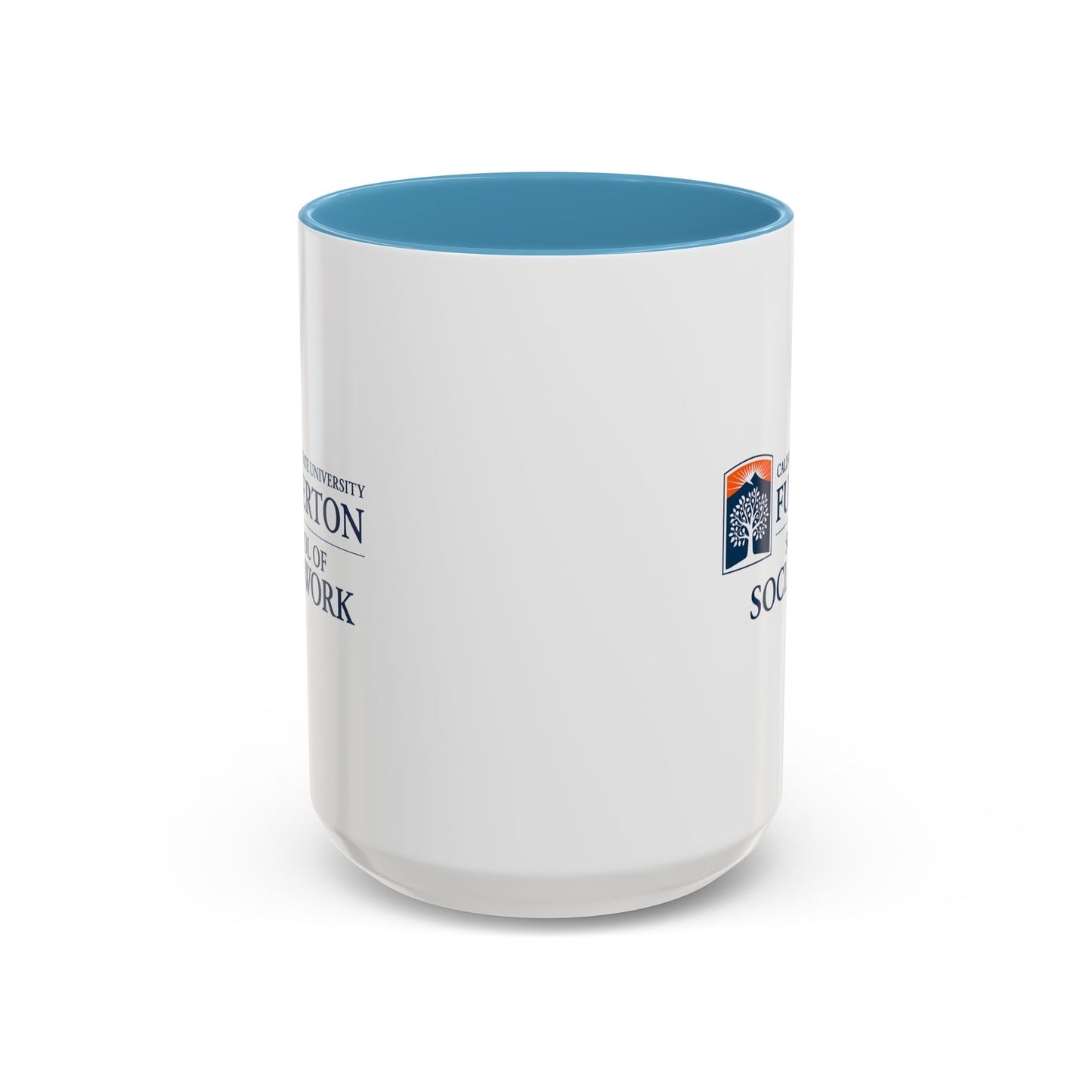 Fullerton School of Social Work Customized Accent Coffee Mug - 15oz