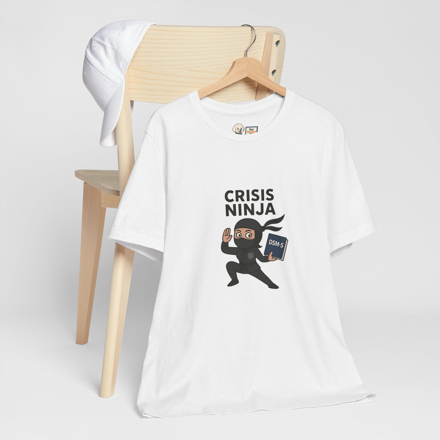 Mental Health "Crisis Ninja" Unisex Jersey Tee - Fun & Quirky Design for Everyday Heroes